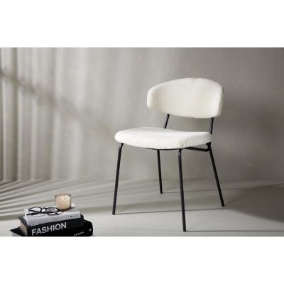 Svea Tiko eetkamerstoel - teddy - wit