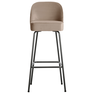 Barstoel Vogue 80 cm Fluweel Chestnut