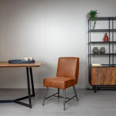 Tower Living Belmonte eetkamerstoel - cognac