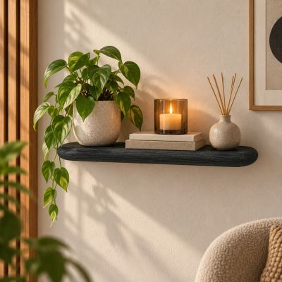 By-Boo Tre 1 wandplank - zwart