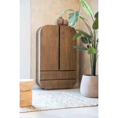 Eleonora King wandkast hout - naturel