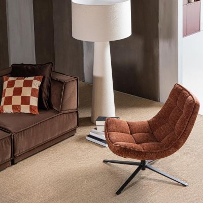 Woood Maudi draaifauteuil chenille structuur