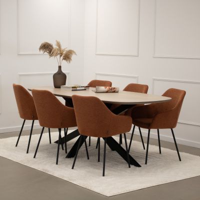 Kick Guus eetkamerstoel stof