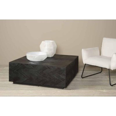 Tower Living Ziano salontafel vierkant - 80 cm - zwart