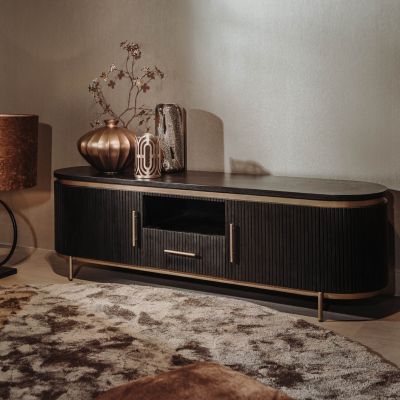 Tower Living Rivello tv-meubel - 180 cm - zwart
