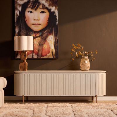Starfurn Tv-meubel Solana mangohout 165 cm - zand
