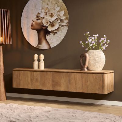 Starfurn Zwevend tv-meubel Dallas mangohout 165 cm