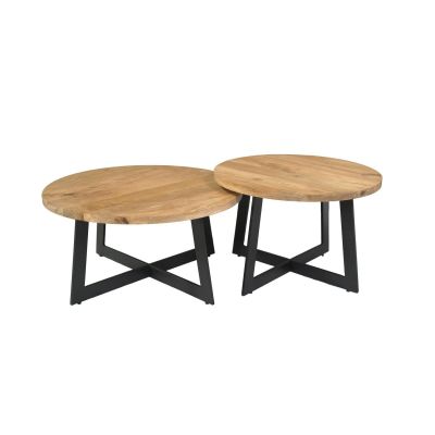 Starfurn Salontafel Atlanta set van 2 - naturel