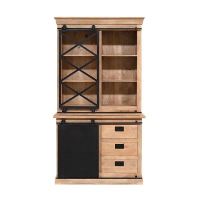 Starfurn Vitrinekast Fresno 120 cm - naturel